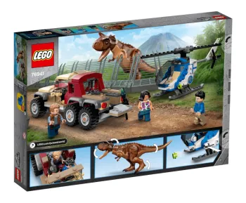 Back of LEGO Carnotaurus Dinosaur Chase set box