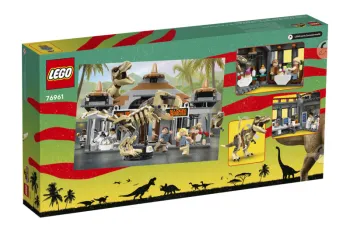 Back of LEGO Visitor Centre: T.rex & Raptor Attack set box