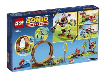 Back of LEGO Sonic's Green Hill Zone Loop Challenge set box