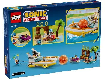 Back of LEGO Tails' Adventure Boat set box