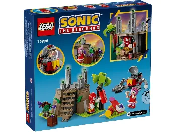 Back of LEGO Knuckles and the Master Emerald Shrine set box