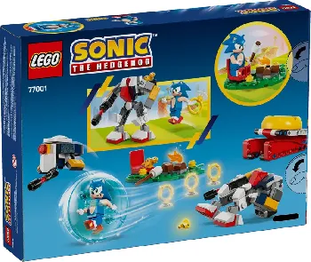 Back of LEGO Sonic's Campfire Clash set box