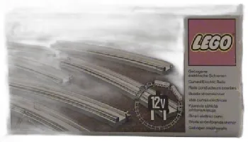 LEGO 8 Curved Electric Rails Gray 12v set