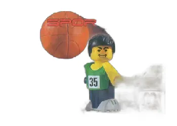 LEGO McDonald's Sports Set Number 8 - Green Basketball Player #35 set