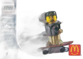 LEGO Gray Vest Skateboarder set