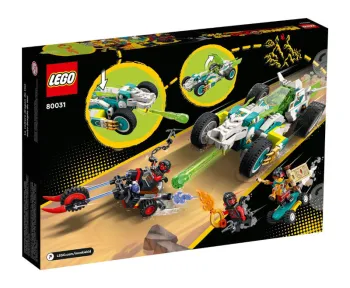 Back of LEGO Mei's Dragon Car set box