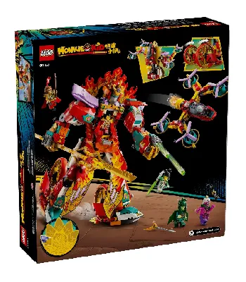 Back of LEGO Nezha's Ring of Fire Mech set box