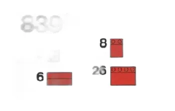 LEGO Red Roof Bricks Parts Pack, 33 Degree set