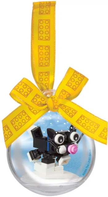 LEGO Christmas Cat Ornament set