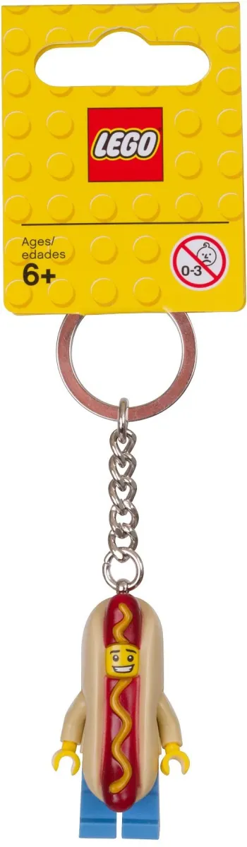 LEGO Hot Dog Guy Key Chain set