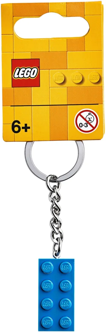 LEGO 2 x 4 Bright Blue Key Chain set