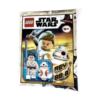 LEGO Rey + BB-8 set box