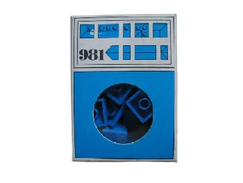 LEGO 34 sloping profile bricks, including profile peak bricks, Blue set