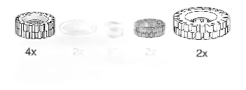 LEGO Hubs and Tires set