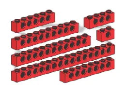 LEGO Beams (red) set