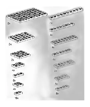 LEGO Plates Black set