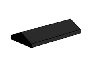 LEGO 2 x 4 Ridge Roof Tile Low Sloped Black set