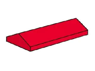 LEGO 2 x 4 Ridge Roof Tile Low Sloped Red set