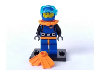 LEGO Deep Sea Diver, Series 1 (Complete Set with Stand and Accessories) set
