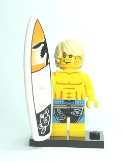 LEGO Surfer, Series 2 (Complete Set with Stand and Accessories) set