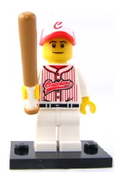 LEGO Baseball Player, Series 3 (Complete Set with Stand and Accessories) set