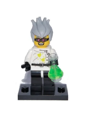 LEGO Crazy Scientist, Series 4 (Complete Set with Stand and Accessories) set