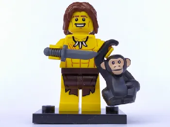 LEGO Jungle Boy, Series 7 (Complete Set with Stand and Accessories) set