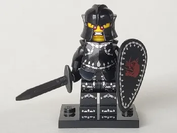 LEGO Evil Knight, Series 7 (Complete Set with Stand and Accessories) set