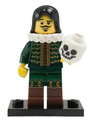LEGO Thespian / Actor, Series 8 (Complete Set with Stand and Accessories) set