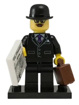 LEGO Businessman, Series 8 (Complete Set with Stand and Accessories) set