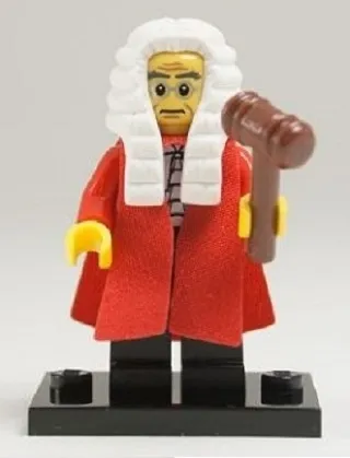 LEGO Judge, Series 9 (Complete Set with Stand and Accessories) set