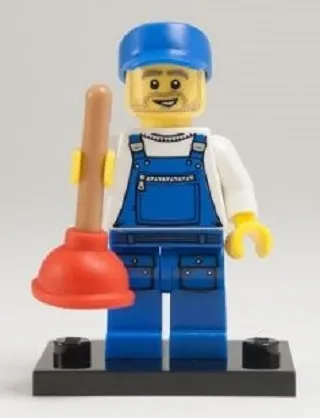 LEGO Plumber, Series 9 (Complete Set with Stand and Accessories) set