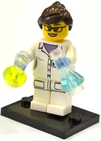LEGO Scientist, Series 11 (Complete Set with Stand and Accessories) set