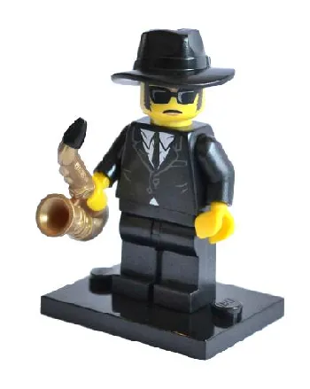 LEGO Saxophone Player, Series 11 (Complete Set with Stand and Accessories) set