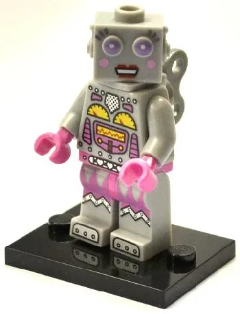 LEGO Lady Robot, Series 11 (Complete Set with Stand and Accessories) set