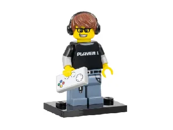 LEGO Video Game Guy, Series 12 (Complete Set with Stand and Accessories) set