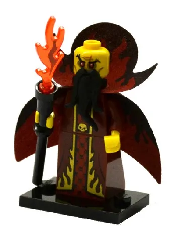 LEGO Evil Wizard, Series 13 (Complete Set with Stand and Accessories) set