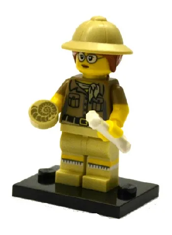 LEGO Paleontologist, Series 13 (Complete Set with Stand and Accessories) set