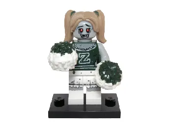 LEGO Zombie Cheerleader, Series 14 (Complete Set with Stand and Accessories) set