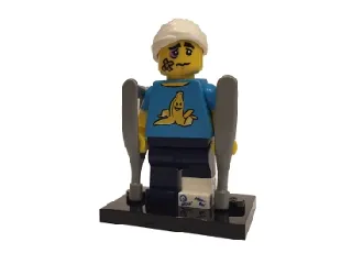 LEGO Clumsy Guy, Series 15 (Complete Set with Stand and Accessories) set