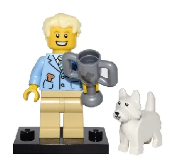 LEGO Dog Show Winner, Series 16 (Complete Set with Stand and Accessories) set