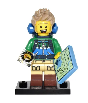 LEGO Hiker, Series 16 (Complete Set with Stand and Accessories) set