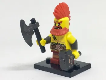 LEGO Battle Dwarf, Series 17 (Complete Set with Stand and Accessories) set
