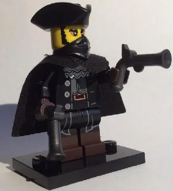 LEGO The Mystery Man (Highwayman), Series 17 (Complete Set with Stand and Accessories) set