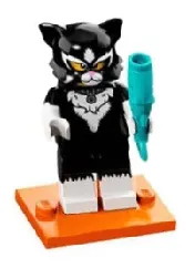 LEGO Cat Costume Girl, Series 18 (Complete Set with Stand and Accessories) set
