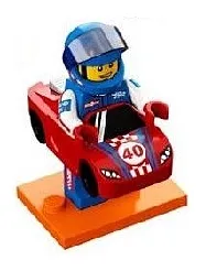 LEGO Race Car Guy, Series 18 (Complete Set with Stand and Accessories) set