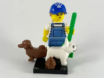 LEGO Dog Sitter, Series 19 (Complete Set with Stand and Accessories) set