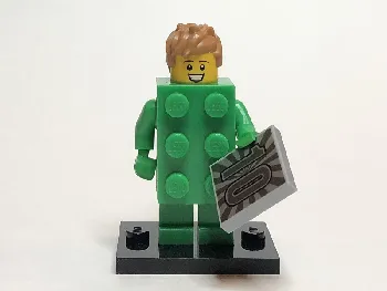 LEGO Brick Costume Guy, Series 20 (Complete Set with Stand and Accessories) minifigure
