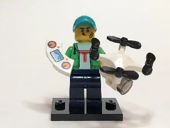 LEGO Drone Boy, Series 20 (Complete Set with Stand and Accessories) set