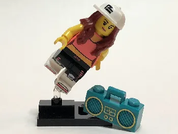 LEGO Breakdancer, Series 20 (Complete Set with Stand and Accessories) minifigure
